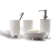 Mirabeau Badaccessoire-Set Bad-Set Millicent weiß/silber