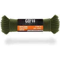 GO!elements Abspannleine Paracord 550 - 4mm, Paracord 550 aus reißfester Nylonschnur