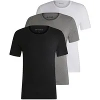BOSS T-Shirt Rundhals BOSS ONE (Packung, 3-tlg., 3er-Pack) mit dezentem BOSS Logo-Print