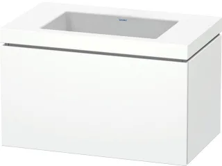 Duravit L-Cube c-bonded Set wandhängend Weiß Matt 800x480x500 mm - LC6917N1818 LC6917N1818