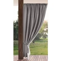 Eurofirany Outdoorvorhang GARDEN, wasserdichter Terrassenvorhang (1 St), Stangendurchzug, Lichtschutz, Polyester, für Pavillon, Pergola & Balkon, wetterfest, UV-Schutz