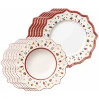 Villeroy & Boch Tafelservice Toy's Delight Tafelservice 12er Set (12-tlg), 6 Personen, Porzellan