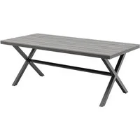Gardissimo Gartentisch Catania 200x90 cm Esstisch Balkontisch Terrassentisch Alu Nonwood (1 Tisch, 1-St., 1 Tisch), höhenverstellbare Füße / absolut wetterfest / pflegeleicht / Aluminium