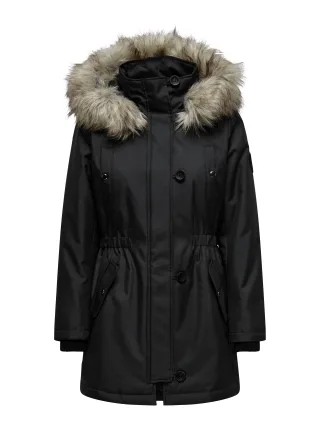 ONLY - ONLIRIS FUR WINTER PARKA OTW CC Black - Gr. - S