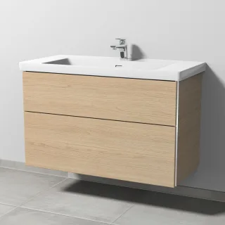 Sanipa 3way Waschtischunterbau zu Villeroy & Boch Subway 3.0 Waschtisch mit 2 Auszügen, Eiche-Nordic BR84948