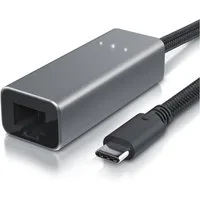 Primewire Netzwerk-Adapter USB Typ C, RJ-45 zu USB Typ C Stecker, RJ-45 Buchse, USB-C zu RJ45 Gigabit Netzwerkadapter, Externe Netzwerkkarte Konverter