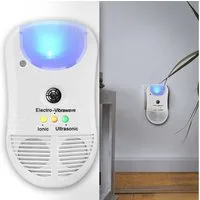 Casativo Insektenfalle 3in1 Ultraschall Insektenvertreiber PIR Sensor Nachtlicht 30 qm 3 LEDs, Ultraschall-Frequenz 25 kHz, Leistung 2 Watt, 128 g