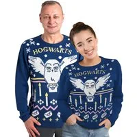 United Labels® Weihnachtspullover Harry Potter Winterpullover Hedwig Eule Winter Pullover Ugly Sweater