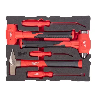 Milwaukee Hammer, Fäustel & Stemmeisen Einlage 6-teilige Einlage für PACKOUT Koffer mit Schubladen - 4932501875