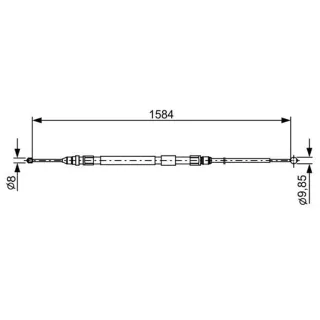Bosch Handbremsseil hinten BMW 3er 4er