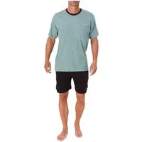 Normann Pyjama Normann Herren kurzarm Schlafanzug Shorty Pyjama - auch in Übergrößen