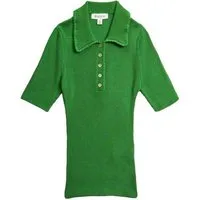 Bhoem Poloshirt BHOEM Rippstrick-Polohemd mit Kragen (1-tlg)