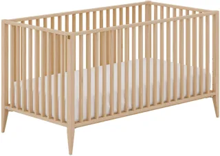 PAIDI Babybett "MILA & BEN Steiff by PAIDI, 70x140cm, Buche Massivholz, Kinderbett" inkl. Lattenrost, Gitterbett höhenverstellbar, entnehmbare Sprossen