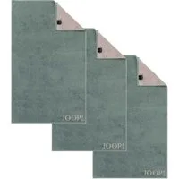 JOOP! Gästehandtücher Unisex Gästetuch 3er Pack Baumwolle, Frottier (Packung, 3-St)