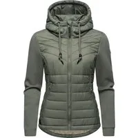 Ragwear Outdoorjacke Sandrra Steppjacke aus modernem Materialmix mit Kapuze