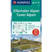 KOMPASS Wanderkarte 37 Zillertaler Alpen, Tuxer Alpen 1:50.000 / diverse