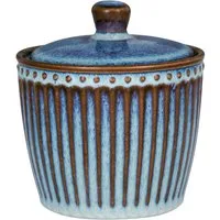 Greengate Zuckerdose Alice Zuckerdose oyster blue 10cm, Steingut