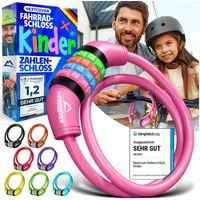 Nextcover Zahlenkabelschloss NEXTCOVER® Fahrradschloss Kinder mit 4-stelligem Zahlencode