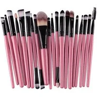 KINSI Kosmetikpinsel-Set 20 Stück Make-up Pinsel Set, Lidschatten Pinsel, Beauty Pinsel Set, 20 tlg., Foundation Eyeliner Rouge Lippenkosmetik Bürsten für Puder