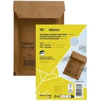 MAILMEDIA Versandtasche airpoc®, mit PE-Luftpolsterung, 12,2x17,5 cm, ohne Fenster, Haftklebung