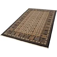 THEKO Wollteppich Saharna 6428, rechteckig, Höhe: 10 mm, reine Wolle, Orient-Optik, mit Fransen