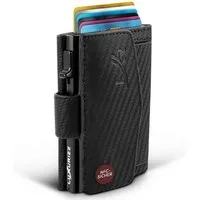 Luxurizz Mini Geldbörse Slim Wallet Echtleder mit Münzfach