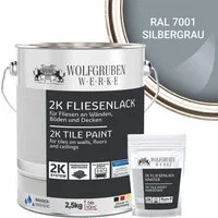 WO-WE Fliesenlack 2K Fliesenfarbe Fliesen Lack Bodenfliesen W712, 2,5-20Kg, MATT, Epoxidharz