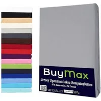 Buymax Spannbettlaken Wasserbett Spannbettlaken für Boxspringbetten Matratzen bis 35 cm Höhe, Jersey, Gummizug: Rundumgummi, (1 Stück), Spannbetttuch 97% Baumwolle, 3% Elasthan, atmungsaktiv, 40 cm Steghöhe