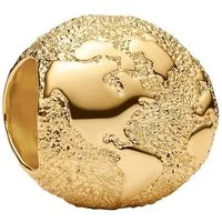 Pandora Bead 764529C00, Charm Strukturierter Globus Mini Goldfarben