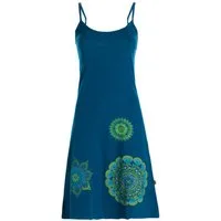Vishes Sommerkleid Damen Sommer-Kleider Mini-Kleid Jersey-Kleid Spagettiträger-Kleid Goa, Hippie, Retro Style