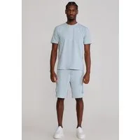 Siksilk Sweatanzug SikSilk Herren Blau T-Shirt and Shorts Set