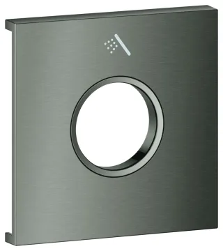 GROHE Metallplatte Grohtherm Aqua Tiles 106891, Symbol: Handbrause hard graphite geb., 106891AL00 106891AL00