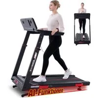 CITYSPORTS Laufband Laufband für zu Hause, Elektrischer Winkellift 15 St. mit Bosch motor, KI-Assistenten,50*135 cm Laufbahn, 1-16,5km/h, mit APP, bluetooth