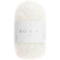 rico Ricorumi Lame weiß irisierend Häkelwolle, 50 m
