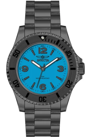 Invicta Specialty 69716 Herrenarmbanduhr - Quartz Uhrwerk - Edelstahl mit blauem Zifferblatt - 40 mm