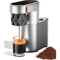PURA COFFEE Kapselmaschine C1 Pro, 2-in-1 Reisekaffeemaschine Kompatibel mit Nespresso-Kapseln und gemahlenem Kaffee, 20Bar, Sofortheizung, Tragbar und Wiederaufladbar, Geeignet für Camping, Zuhause und Büro