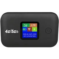 Athlix Reise-WLAN-Hotspot mit SIM-Steckplatz 4G Mobil 300Mbps WLAN-Router, LED-Display Stabile Verbindung Unterstützt 10 Geräte Outdoor