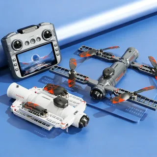SHRC AE22 Aerospace Interstellar Spacecraft WiFi FPV with 4.3inch LCD Screen Controller HD Dual Camera Servo Gimbal 360°