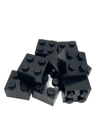LEGO 10 Basic Steine 2x2 in Schwarz