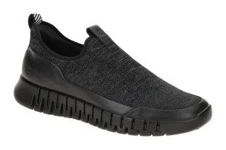 Ecco 525284 GRUUV WOMEN's Herrensport Slipper black/magnet atmungsaktiv