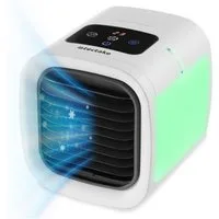 tectake Tischventilator 3in1 Luftkühler Frosty in weiß, Wassertank 250 ml, inkl. USB-Kabel, 5 Geschwindigkeits- und 2 Kühlstufen, Touch-Bedienfeld