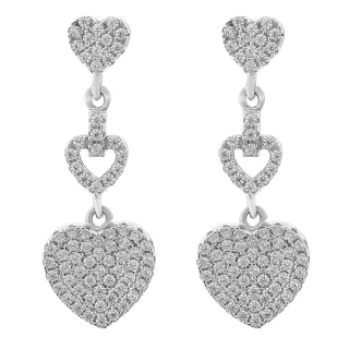 Orphelia 'Mille' Tropfenohrringe aus 925er Sterlingsilber für Damen - Silber ZO-7273
