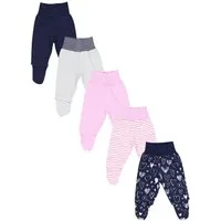 TupTam Pumphose TupTam Baby Strampelhose Jungen Mädchen Hose mit Fuß 5er Pack