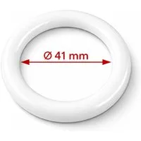 rewagi Gardinenring Gardinenringe Ø41 mm für Überklipshaken Ø8 mm & Ø10 mm, Gardinen, Gardinenstangen, Vorhänge, (Set, 10-St., 10, 30, 50, 100), Farbe: Weiß, Beige, Schwarz