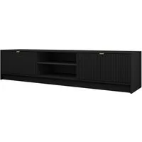 MIRJAN24 TV-Schrank Tireno 2K (mit zwei Klappen) Aluminiumgriff in der Farbe Gold
