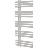 Schulte Designheizkörper IGNIS, mit seitlich versetzen Mittelanschluss, 120 x 50 cm, Alpinweiß