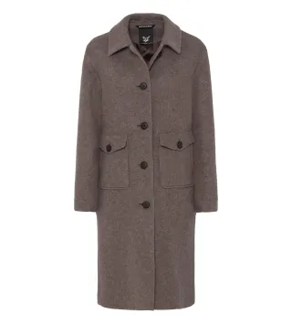Fuchs Schmitt - Strickkurzmantel taupe - Gr. - 36