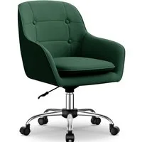 Adormii Bürostuhl Schminkstuhl,Homeoffice Stuhl mit Armlehnen,Drehstuhl mit Rrollen (Boucle-Gewebe,höhenverstellbar,für Schminktisch,Arbeitszimmer, Schlafzimmer,150kg)