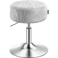 VASAGLE Barhocker Schminkhocker, Drehhocker, für Schlafzimmer (1 St), Schminkstuhl, Sitzhocker 360° drehbar, PU, dicke Polsterung