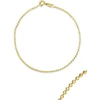 Antares Gold Goldarmband Mini Kugelarmband 14K Gold – 18 cm, 1,5 mm, Hellgold, eleganter Federringverschluss, edle Geschenkbox